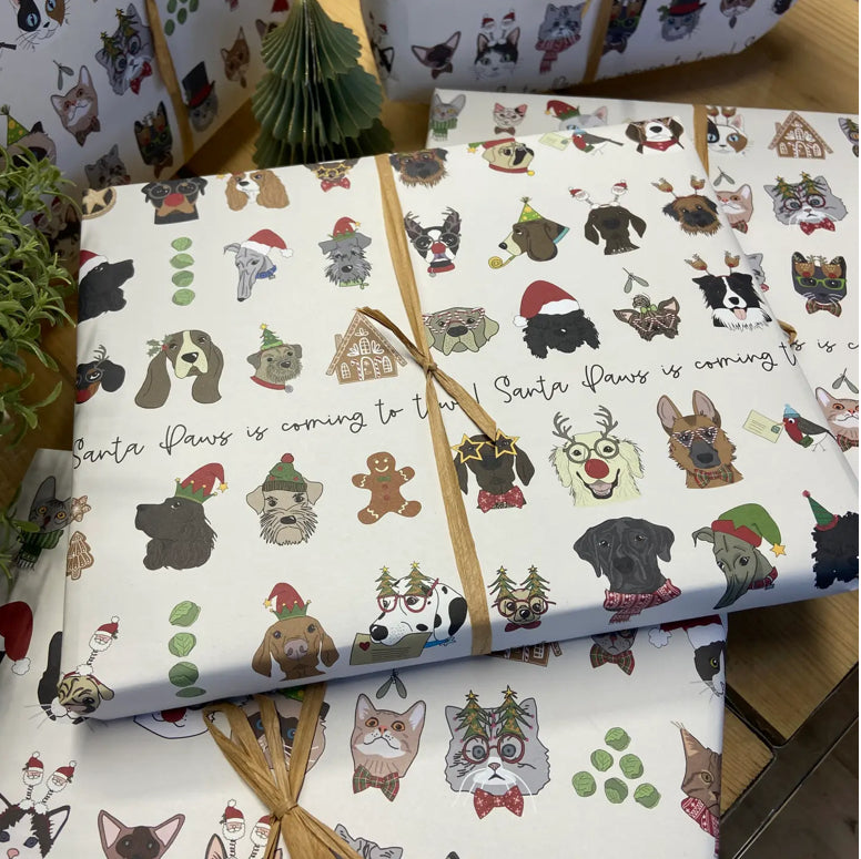 Santa Paws Gift Wrap