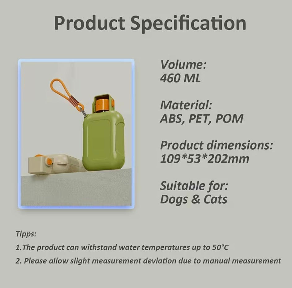 Integrated Food and Water Travel Bottle