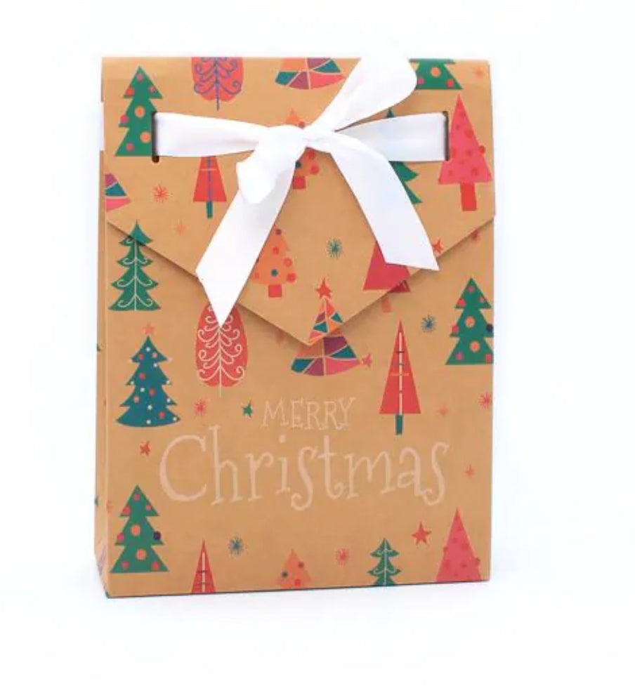 Gift bag with velvet ribbon tie