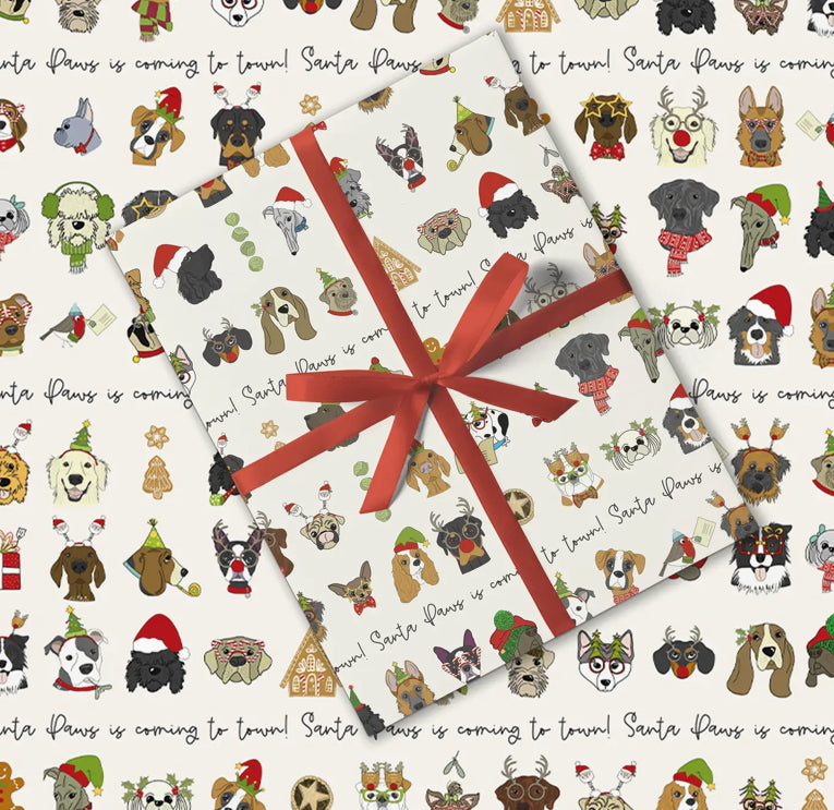 Santa Paws Gift Wrap
