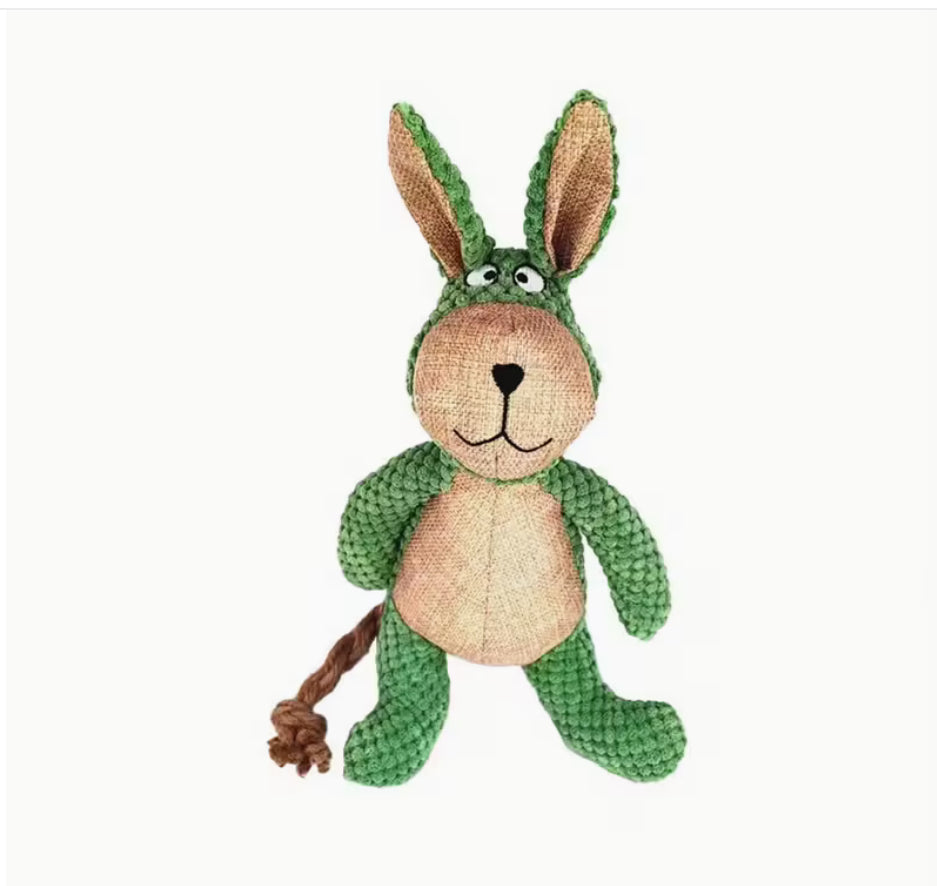 Interactive Plush Rabbit Dog Toy