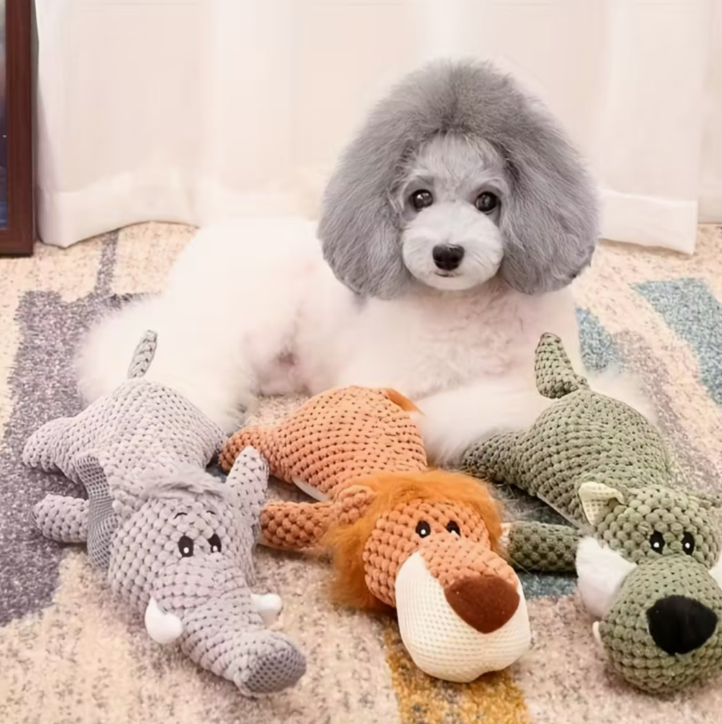 Wolf Plush Dog Toy