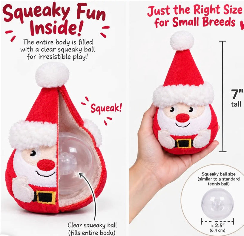 Santa Squeaky Dog Toy