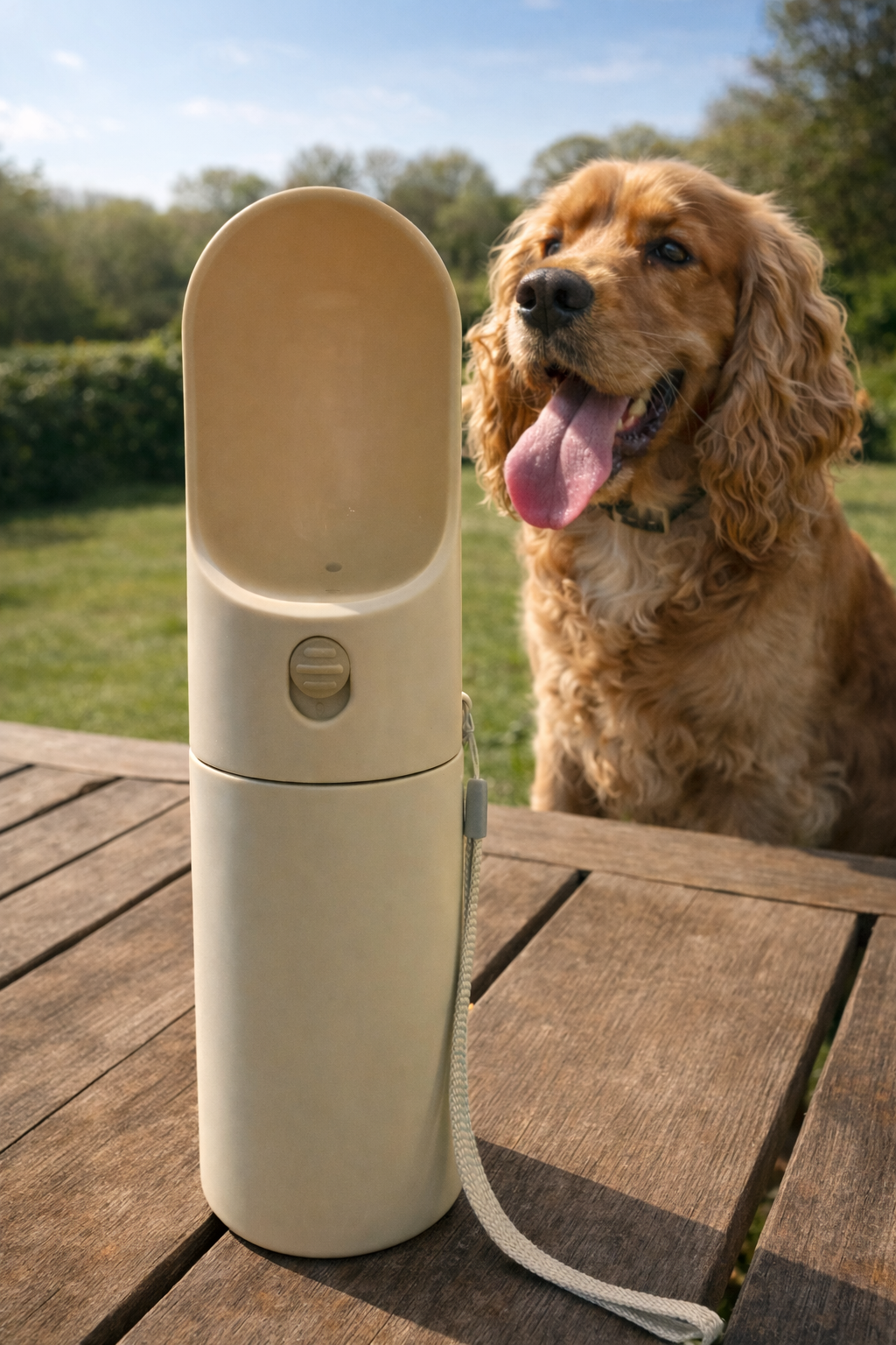 Insulated Dog Water Bottle with built in Bowl
