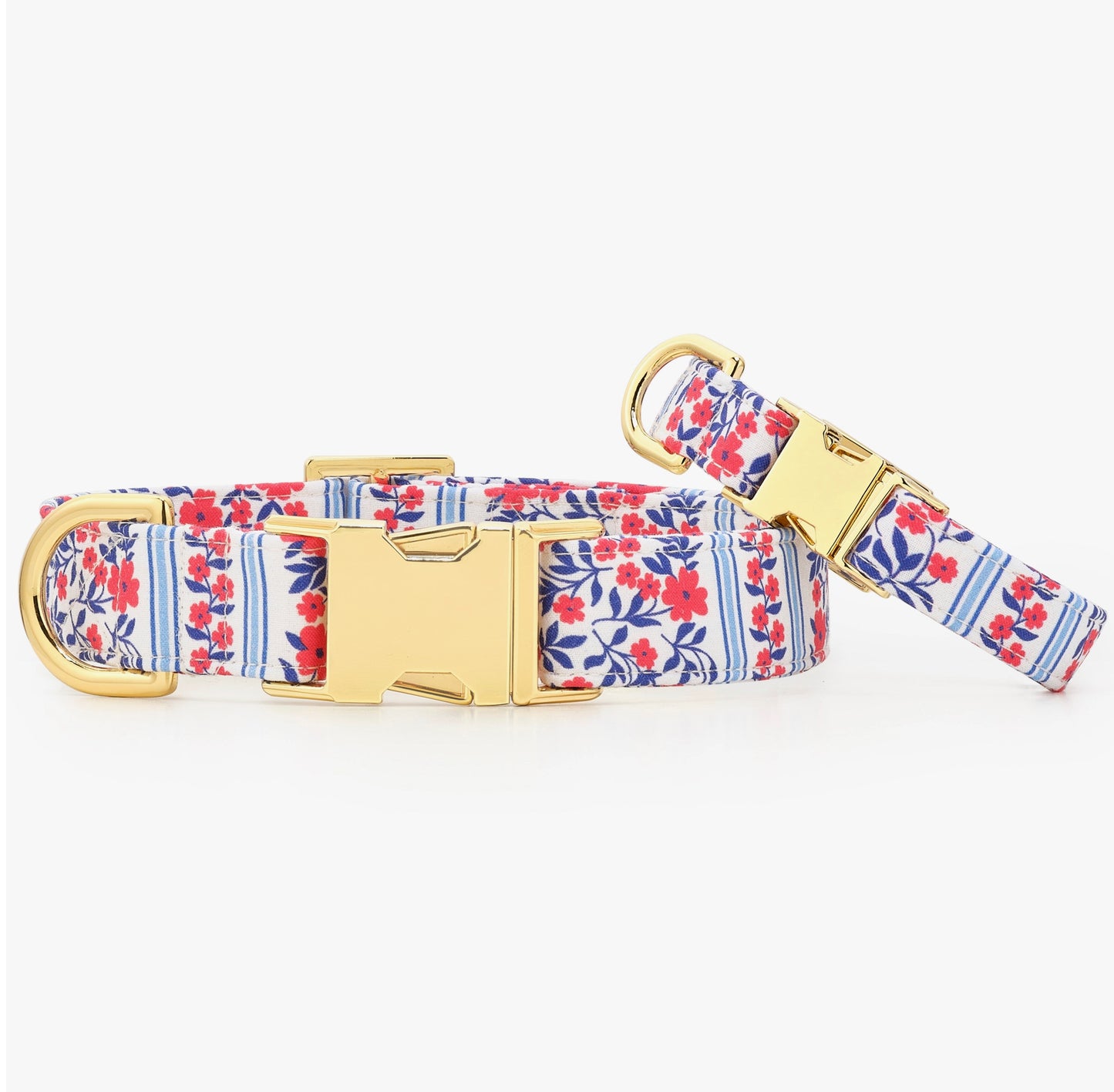 Foggy Dog Red White & Blue Dog Collar