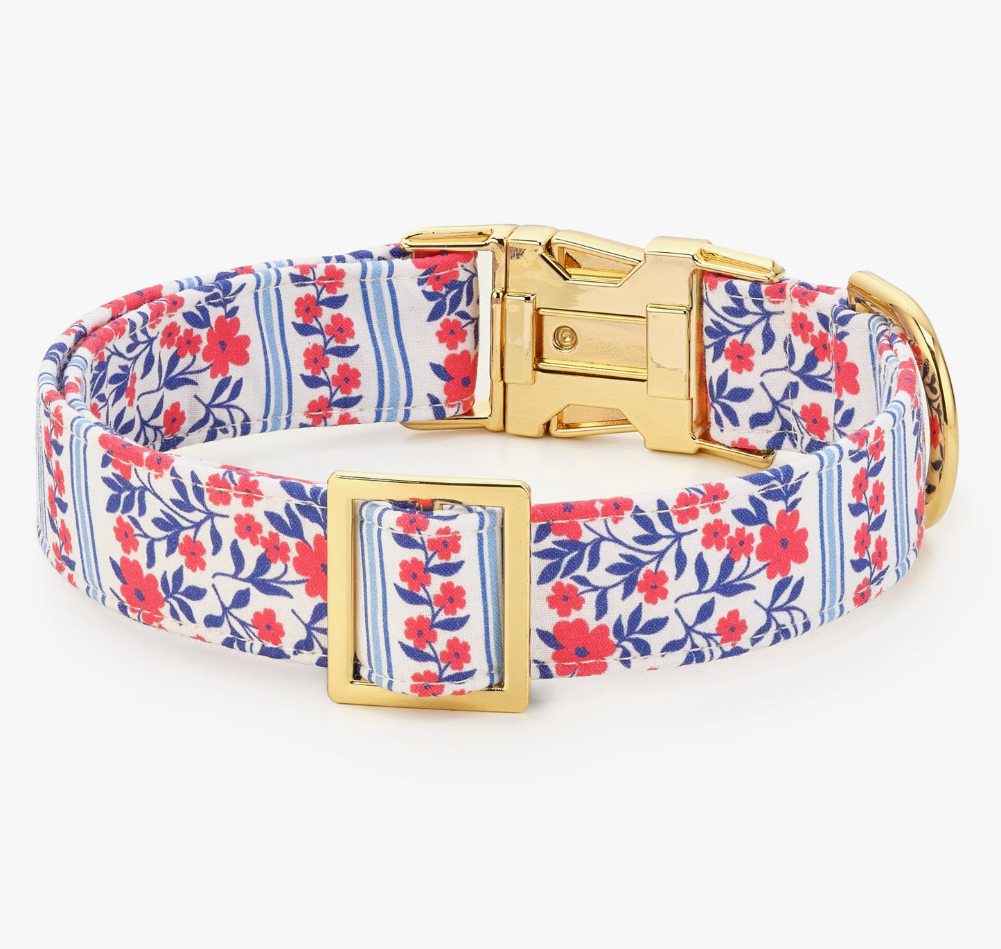 Foggy Dog Red White & Blue Dog Collar