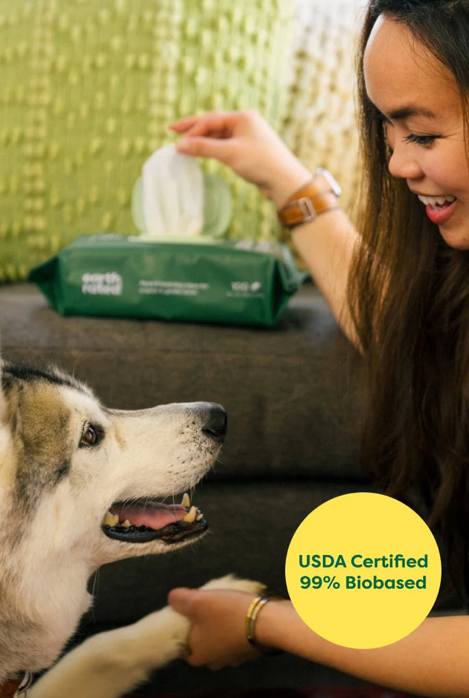 Plant-Based Dog Grooming Wipes