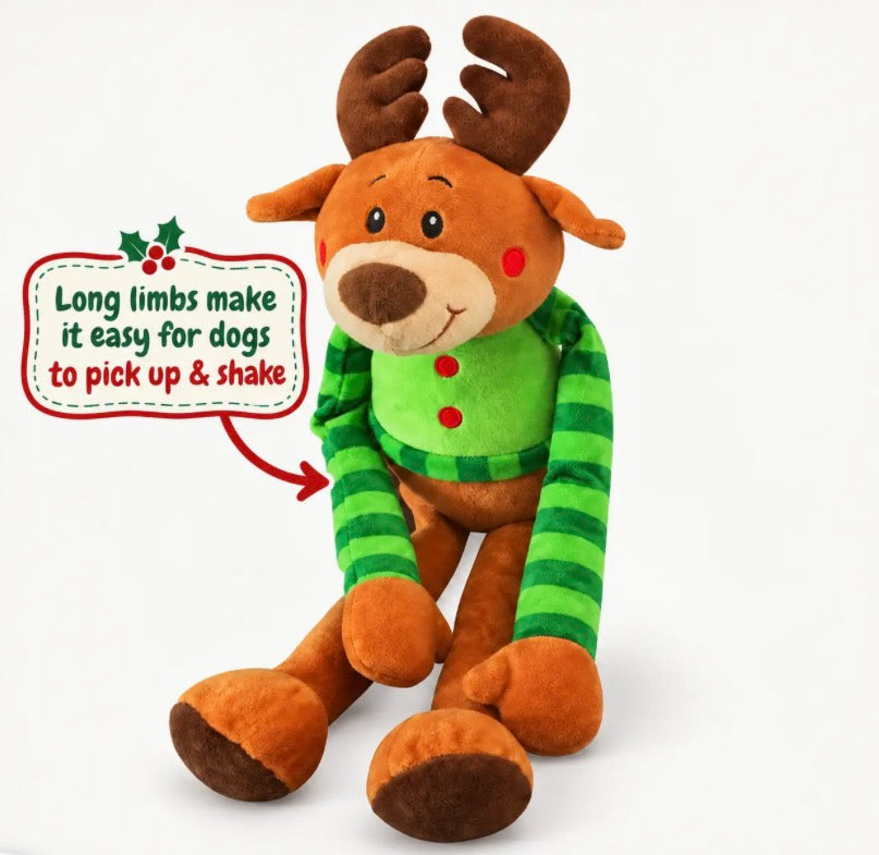 Reindeer Dog Toy with Long Limbs
