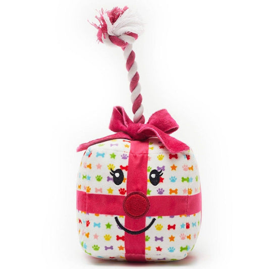 Present Tug Dog Celebration Toy